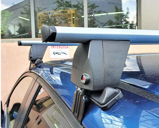 Menabo Delta Silver Roof Bars Daihatsu Materia 5 Doors Model 2006-2016