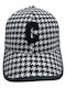 Brims and Trims Kids' Hat Jockey Fabric Multicolour Black and white teddy bear