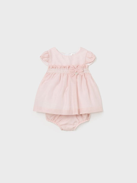 Mayoral Mädchenkleid Kurzärmelig Rosa