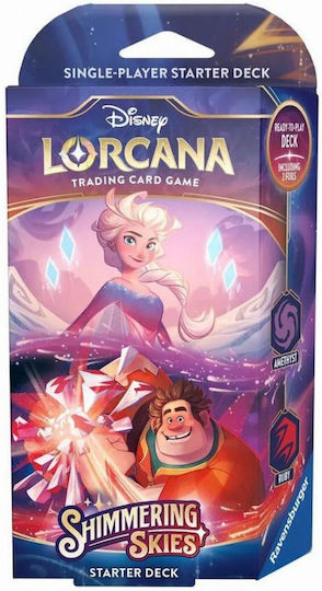 Disney Lorcana Tcg Shimmering Skies Starter Deck Amethyst & Ruby