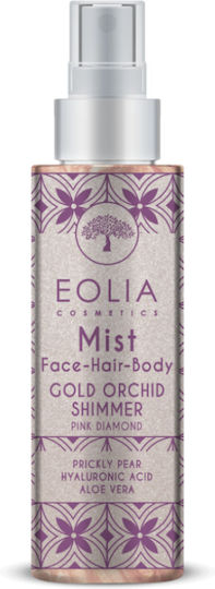 Eolia Cosmetics Spray de Corp Sclipici Diamant Roz Orhidee de Aur 150ml