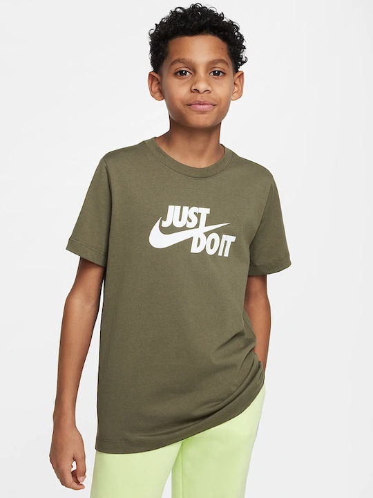 Nike Kids' T-shirt Green Sportswear