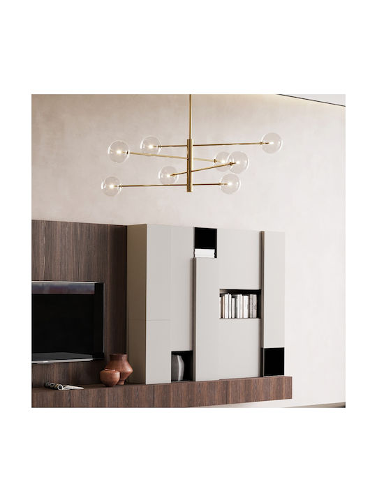 Ideal Lux Equinoxe Κρεμαστό Φωτιστικό Ασημί για...