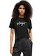 Damen T-Shirt Black