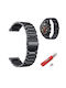 Wearable Straps Stainless Steel Black 20mm Samsung Galaxy Watch4/5/6/7/FE/4 Classic/6 Classic/5 Pro Huawei Watch GT2 / GT3 (42mm) / GT3 Pro (43mm) Amazfit GTS 2 / GTS 2 Mini / GTS 2e Haylou LS02