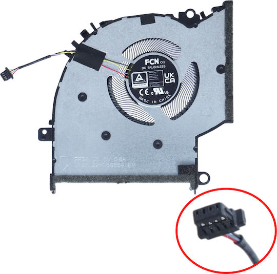 Ανεμιστηράκι Laptop Cpu Cooling Fan Asus Vivobook 14x X1403za X1403za-ly501ws X1405va M1403qa M1403qa-ly068w 13nb0wq0t02011 13n1-edp0501 4pin Κωδ.81374