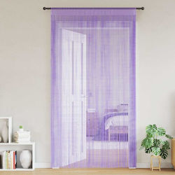 vidaXL Κουρτίνα Πόρτας από Ύφασμα Μωβ 140x250cm...