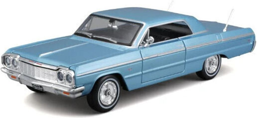 Chevrolet Impala Ss 1964 1:24 Blue