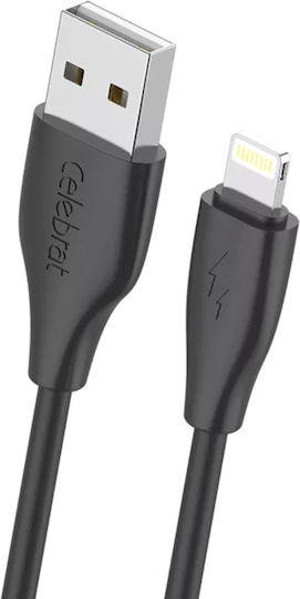 Celebrat USB-A to Lightning Cable 15W Black 1m (CB-31A-L-BK)