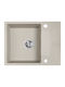 Kuchinox Drop-In Sink Synthetic Granite W56xD44cm Beige