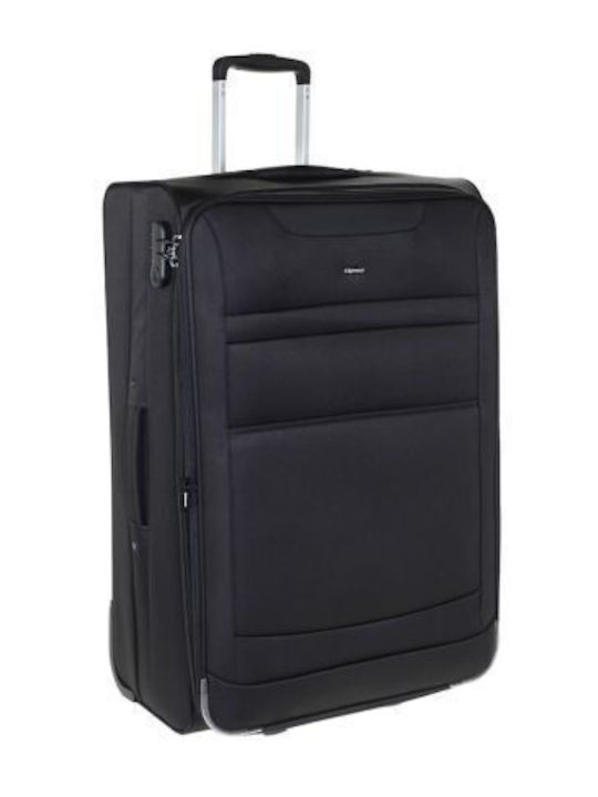 Diplomat Kleine Die Londoner Kollektion Stoff-Kabinenkoffer Schwarz mit 2 Rädern Höhe 55cm