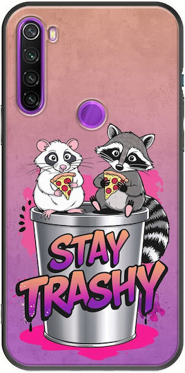Остани Trashy Xiaomi Redmi Note 8 2021 Черен TPU Черен Силикон