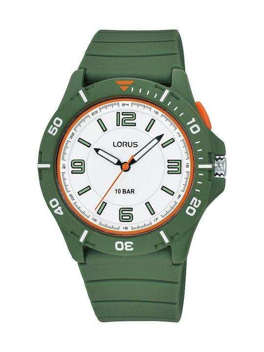 Lorus Sports Men's Watch Battery with Green Rub...