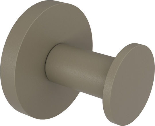 Verdi Omicron Άγκιστρο Μπάνιου Μονό με Βίδες ​4.4x4.4cm Πράσινο