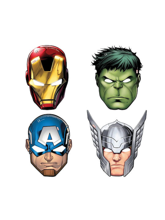 Paper Masks Mighty Avengers 6 Pcs