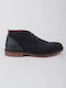 Leather Blue Men's Boots