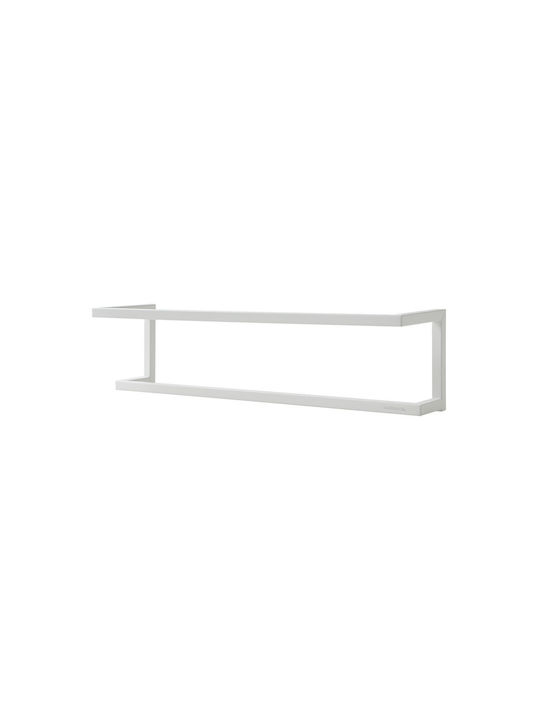 Sealskin Carre Single Wall-Mounted Bathroom Rail ​48x48cm White