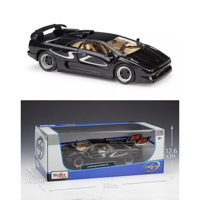 Maisto Toy Car 1:18 Lamborghini Diablo SV for 3+ years+ Years