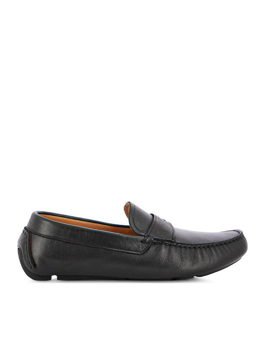 Fratelli Petridi Men's Leather Moccasins Black