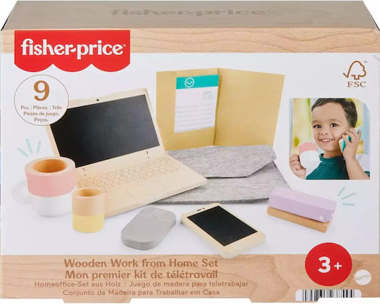 Fisher Price Σετ Γραφείου από Ξύλο για 3+ Ετών
