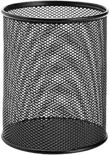 Metron Perforated Metal Pencil Holder 9x10cm Black 471.092943