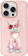 Nimmy Nimmy Handyhüllen Wasserdichte Rosa Silikon / Kunststoff Rückseitenumschlag für iPhone 16 Pro