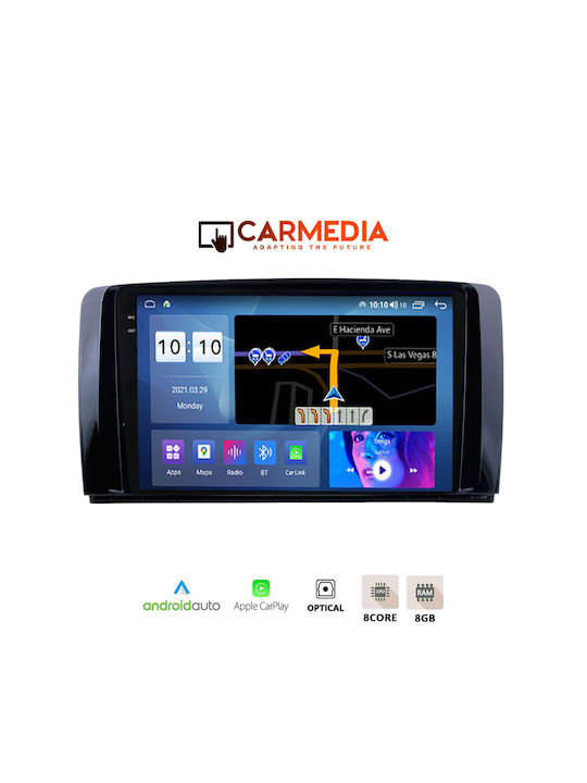 Carmedia Автомобилна Аудио Система (Блутут/USB/AUX/WiFi/GPS/Apple-Carplay/Android-Auto) с Тъчскрийн 9.5"