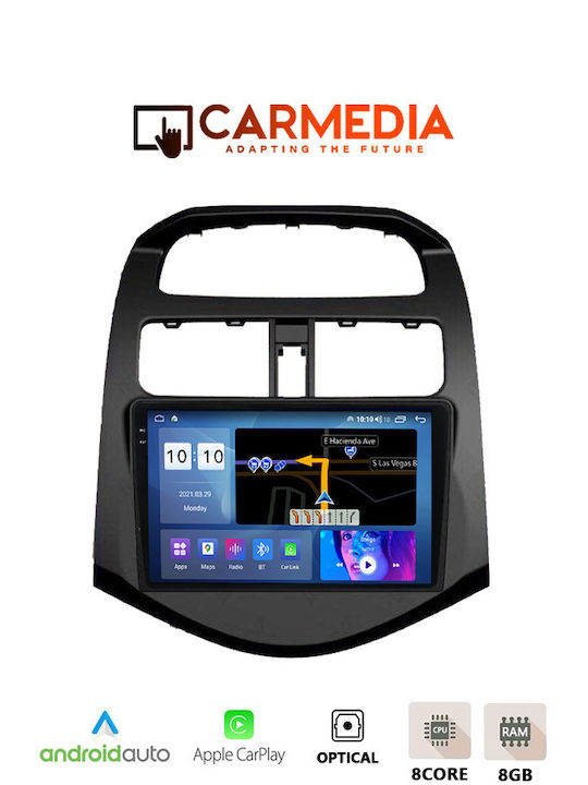 Carmedia Автомобилна Аудио Система (Блутут/USB/AUX/WiFi/GPS/Apple-Carplay/Android-Auto) с Тъчскрийн 9.5"
