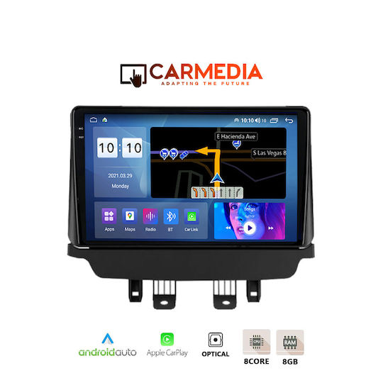 Carmedia Ηχοσύστημα Αυτοκινήτου για Mazda CX-3 2014 (Bluetooth/USB/AUX/WiFi/GPS/Apple-Carplay/Android-Auto) με Οθόνη Αφής 9.5"