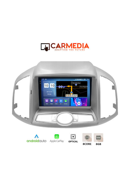 Carmedia Автомобилна Аудио Система (Блутут/USB/AUX/WiFi/GPS/Apple-Carplay/Android-Auto) с Тъчскрийн 9.5"