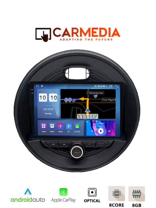 Carmedia Car Audio System for Mini Clubman / Cooper / Countryman / Roadster (Bluetooth/USB/AUX/WiFi/GPS/Apple-Carplay/Android-Auto) with Touch Screen 9.5"