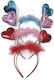 Spring Carnival Heart Headband Pink