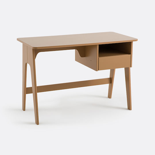 Adil Kinder Schreibtisch aus Melamin Braune 55x110x76cm