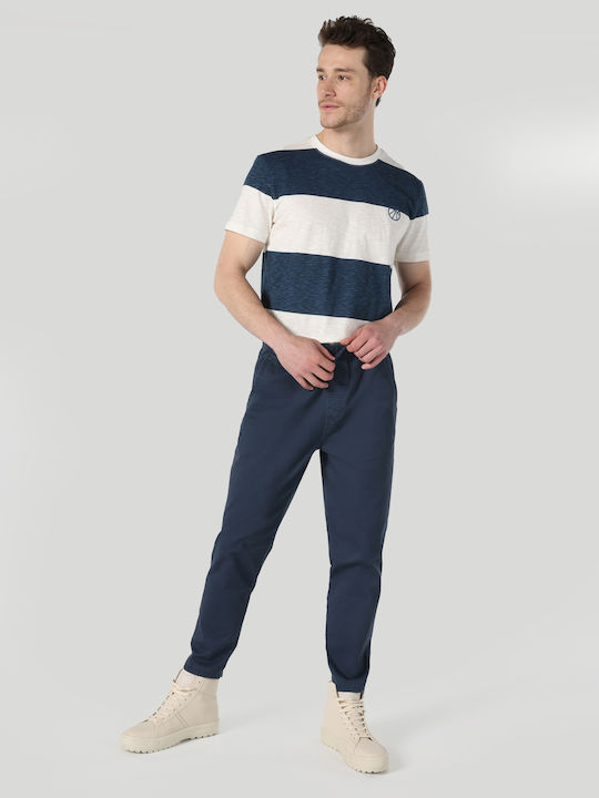 Colin's Pantaloni Elastic Alb