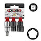 Force 4036 Series 1/2 Pentagonal Sockets 3 Pcs