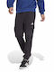 French Terry Sweatpants with Elastic Navy Blue