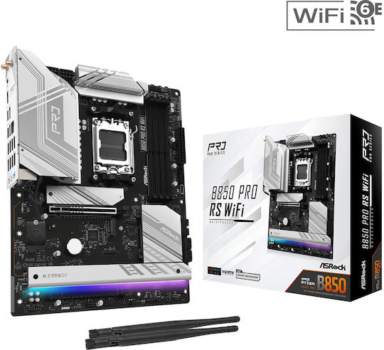 ASRock B850 PRO RS WiFi Motherboard ATX με AMD AM5 Socket 90-MXBQL-A0UAYZ