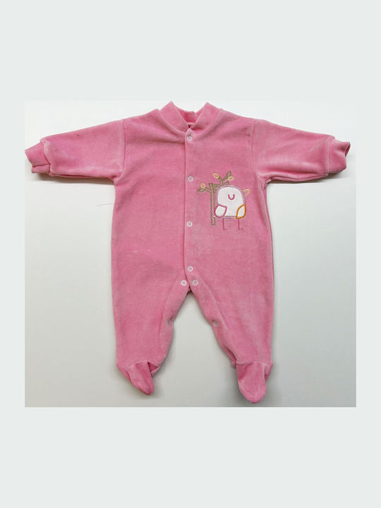 Bunny Bebe Bird Onesie Velvet Pink