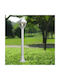 Eurolamp Outdoor Floor Lamp Small Post IP55 for E27 Socket White