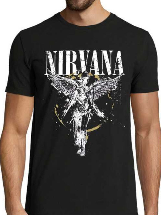 GPclothes Tricou Nirvana Negru Nirvana Rock