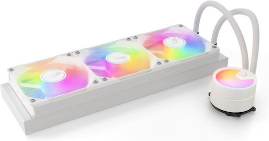 Valkyrie A360 Υδρόψυξη AIO CPU με 3 Ανεμιστήρες 120mm και RGB Φωτισμό Λευκή