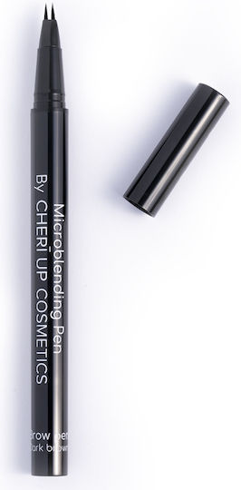 Cheri Up Microblending Αδιάβροχο Στυλό για Φρύδια Dark Brown 0.55ml