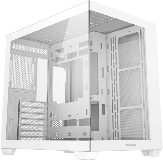 Deepcool CG530 Гейминг Midi Tower Кутия За Компютър Със Страничен Прозорец Бяла