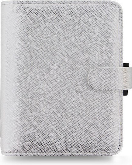 Organiser Filofax Saffiano Pocket Metallic Silver 028755
