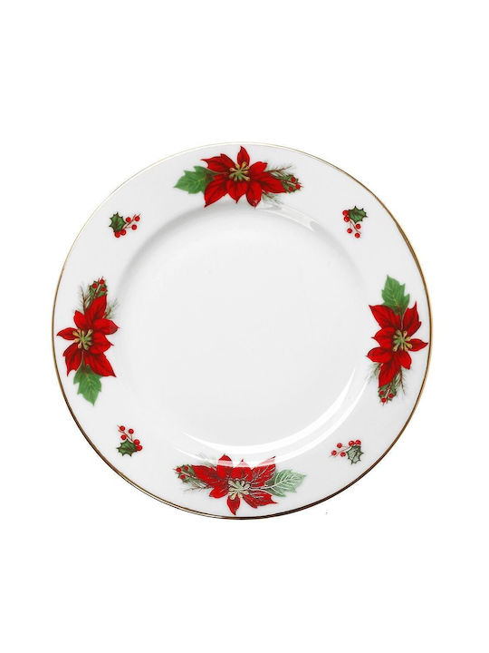 Cryspo Trio Weihnachtlich Platte Mehrfarbig D16cm.