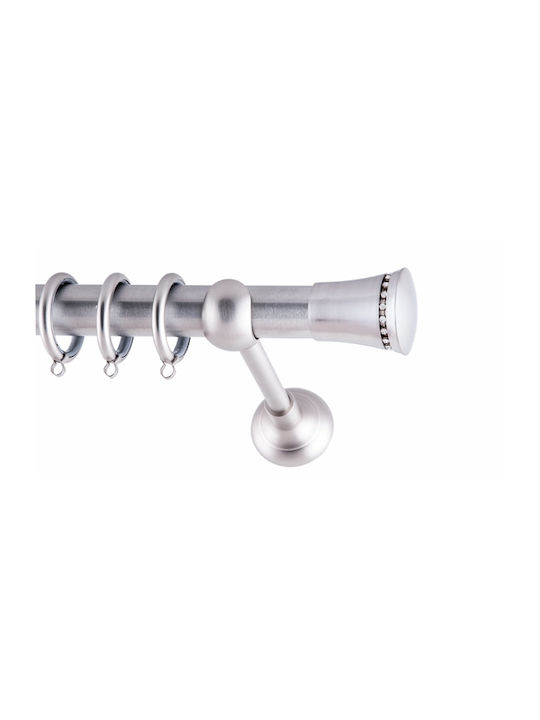 Frans Metallic Curtain Pole Eliz Strass Single ...