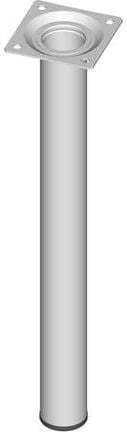 Element-System Metallisches Möbelbein mit Regulator Für Tisch / Beistelltisch 3x3x30cm Weiß
