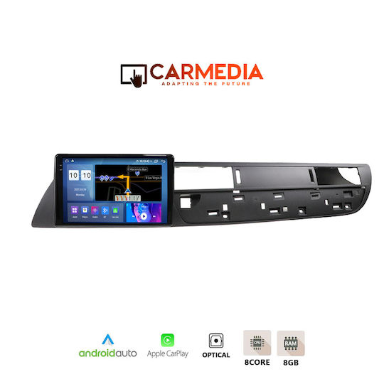 Carmedia Auto-Audiosystem für Citroen C5 2007-2017 (Bluetooth/USB/AUX/WiFi/GPS/Apple-Carplay/Android-Auto) mit Touchscreen 9.5"