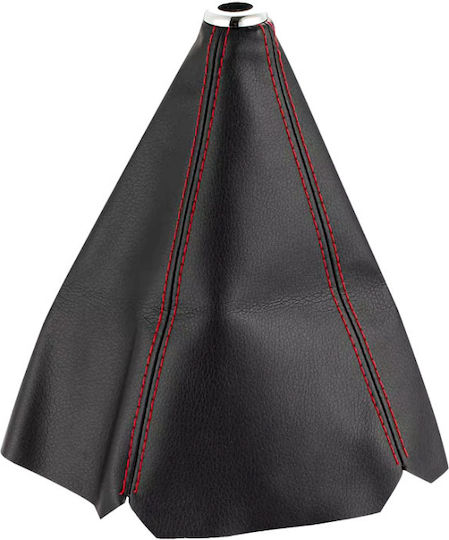 Leather Luxe Leather Gear Shift Boot Red Stitching Universal Zgear-ll-02
