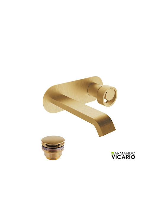 Armando Vicario Built-in Faucet Mixer for for Bathroom Sink Gold
